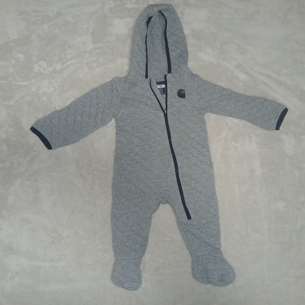 Carhartt Gray Quilted Kids Footie
